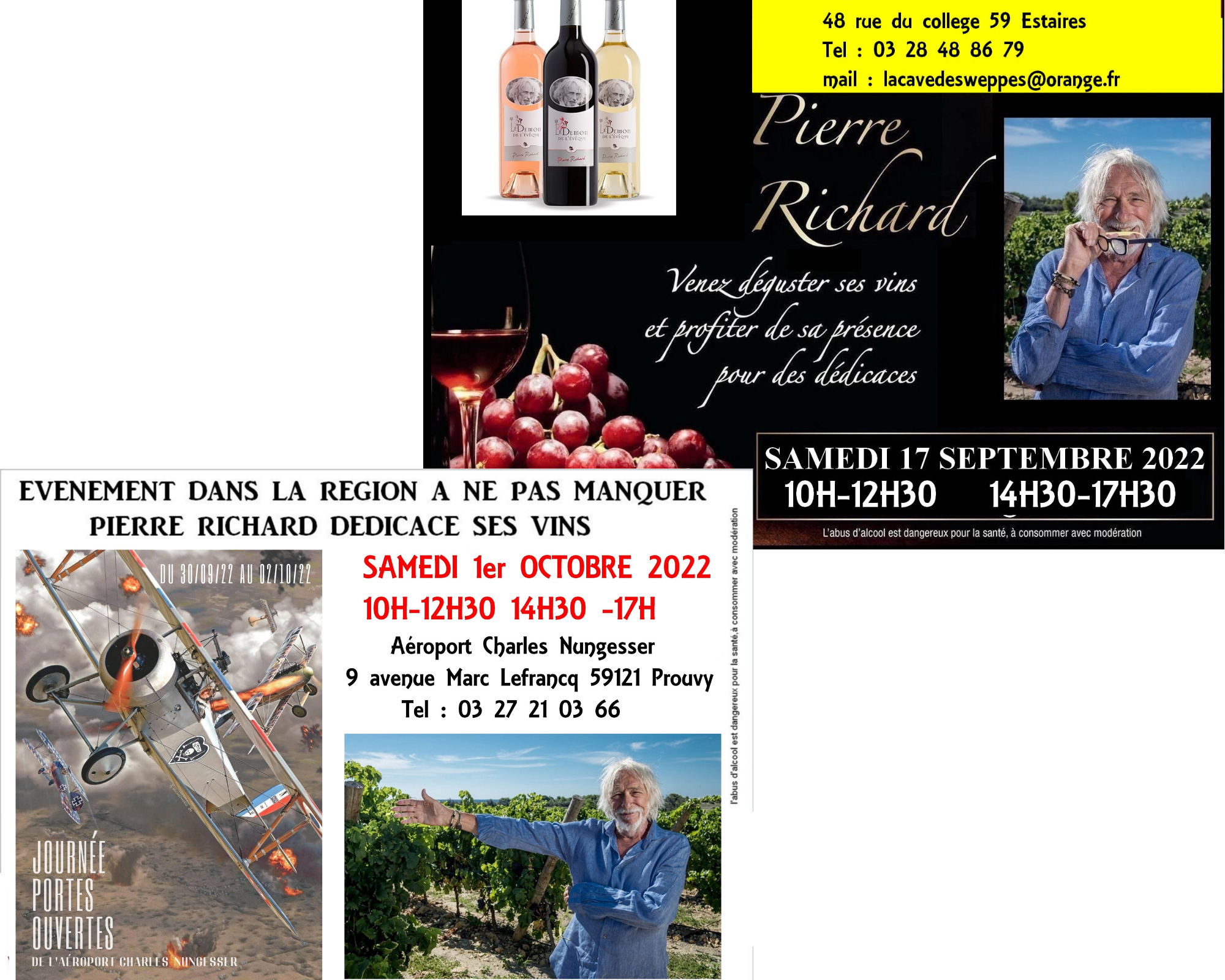 Vins Pierre Richard - Promotion Dédicaces dans le Nord (59)