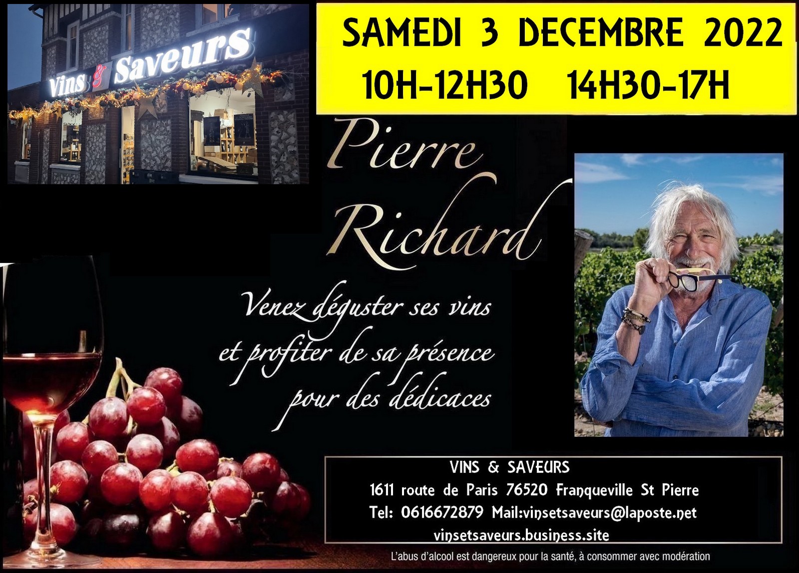 Vins Pierre Richard - Promotion Dédicaces en Seine-Maritime (76) 