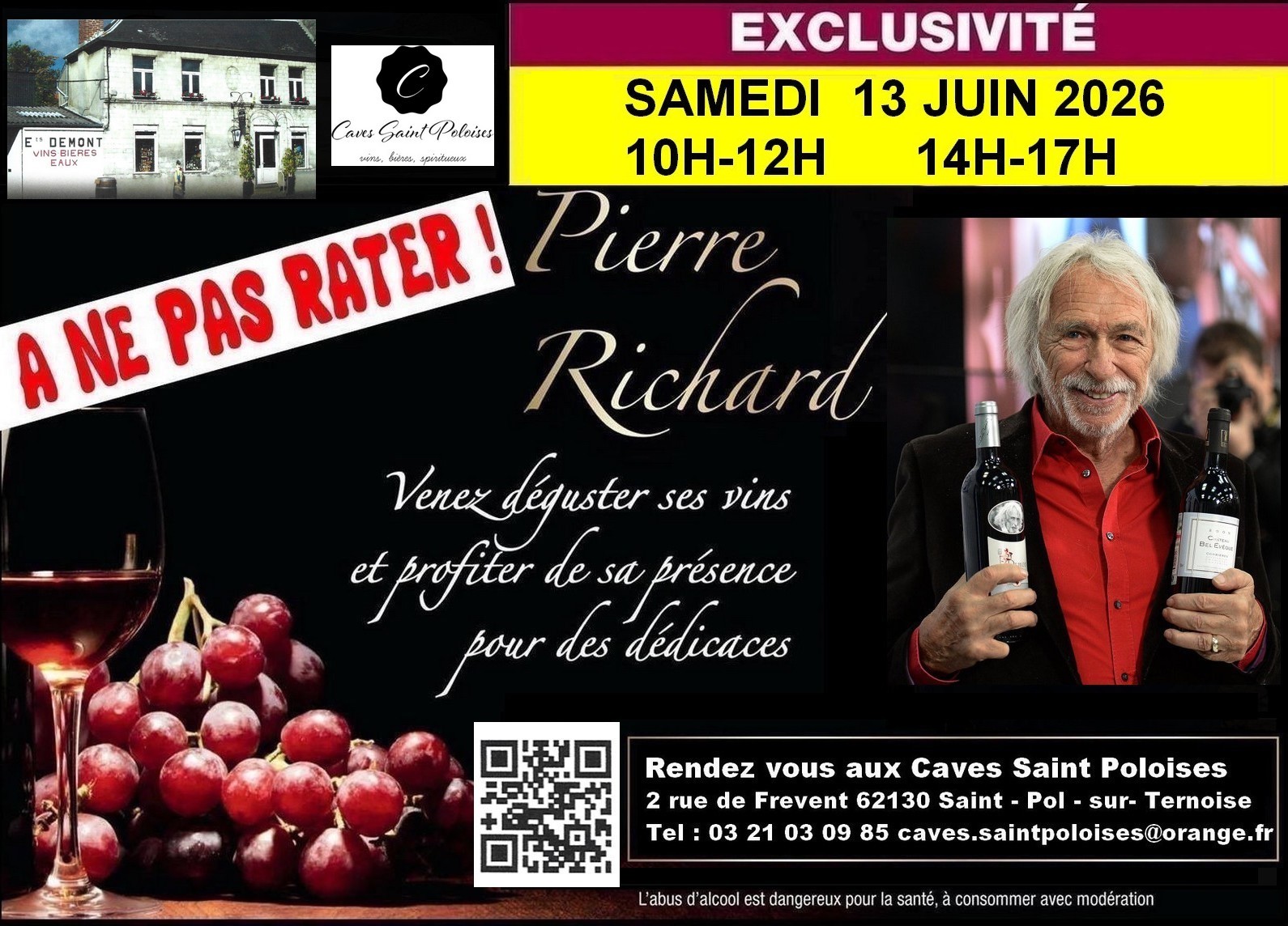 Vins Pierre Richard - Promotion Dédicace dans le Pas-de-Calais (62) 